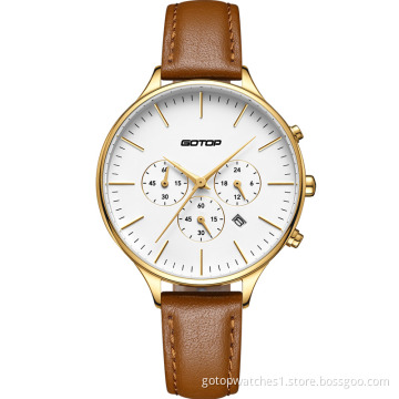 CHRONOGRAPH WATCH LADIES WITH THREE SUBDIALS